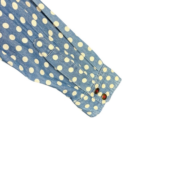 NWT Matilda Jane 435 FROM HEART Polka Dot Hi Lo Tunic Top Blue/White Chambray 14 - Picture 5 of 9